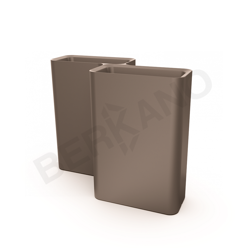 Кашпо Vittorio 80 D кофейного цвета - фото 1