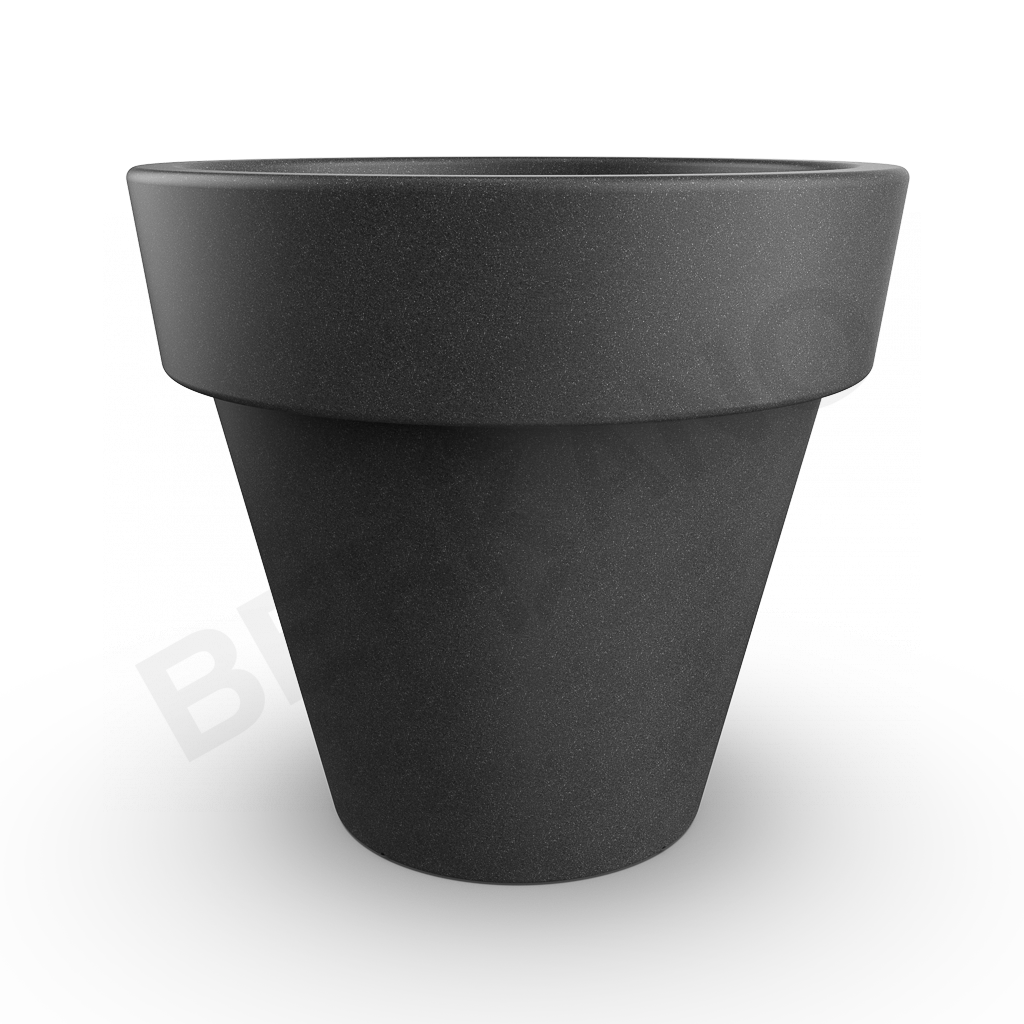 Кашпо classic 190 цвета черный гранит - фото 1