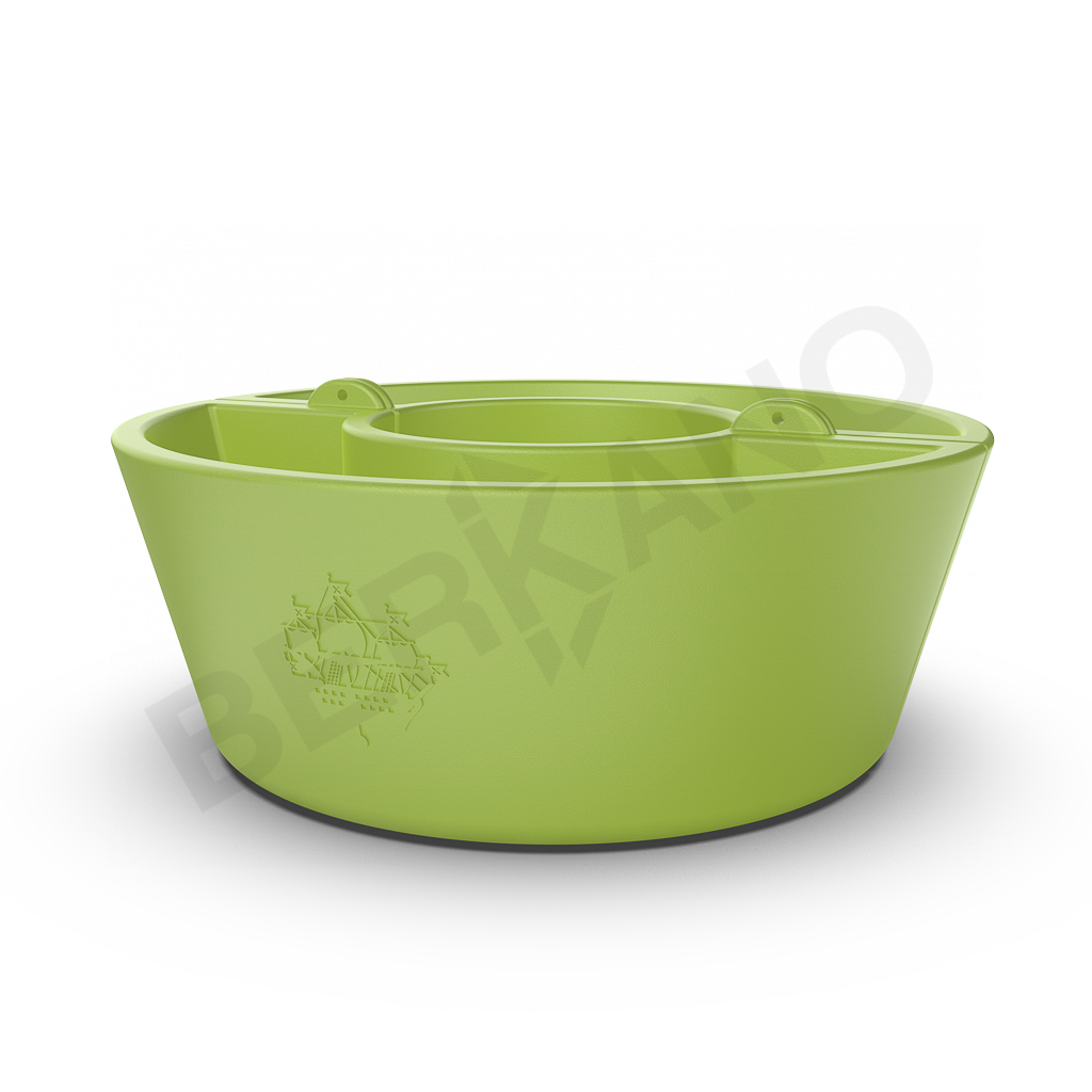 Кашпо Neva 30 зеленого цвета - фото 1