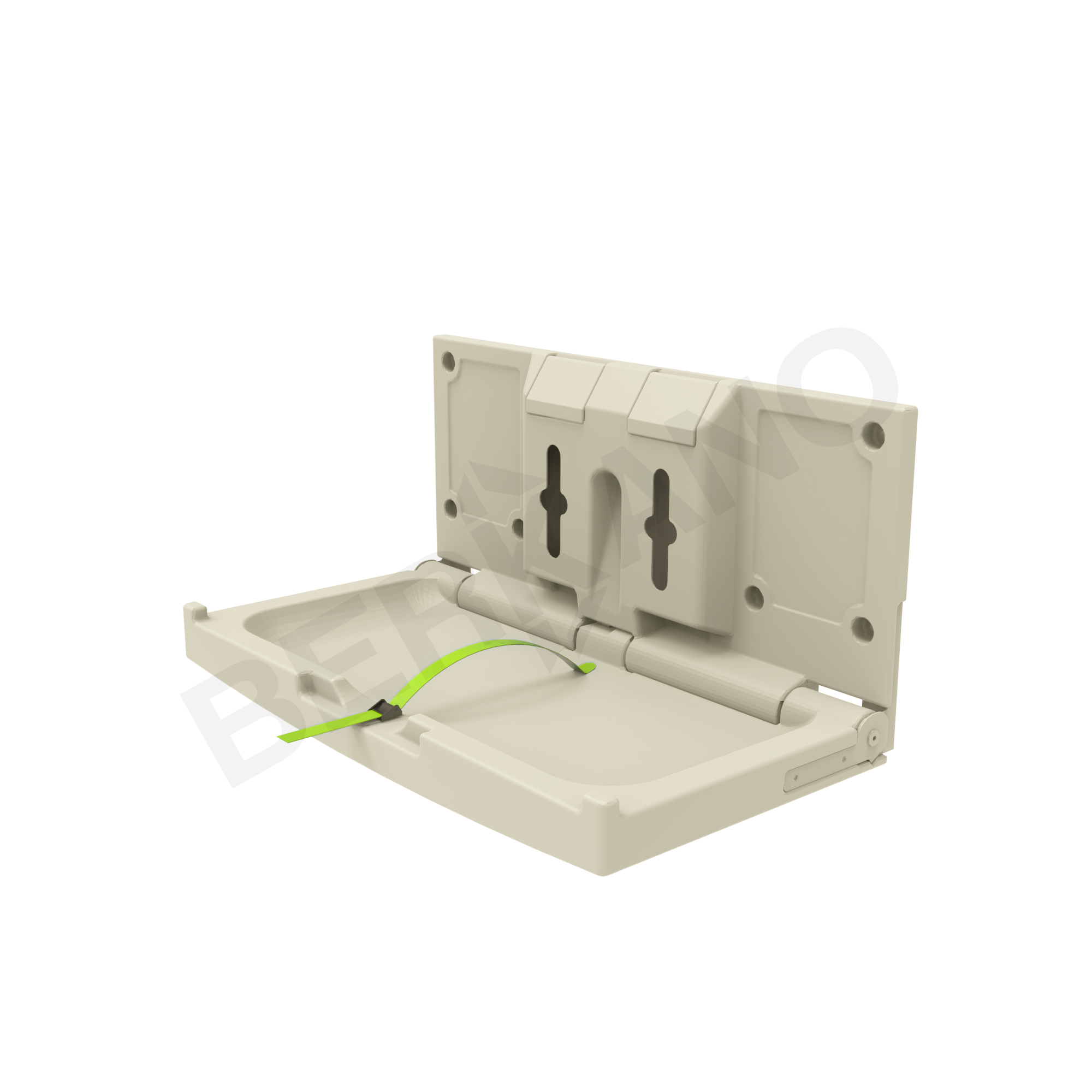 Пеленальный столик горизонтальный BERKANO Kids бежевого цвета - фото 1