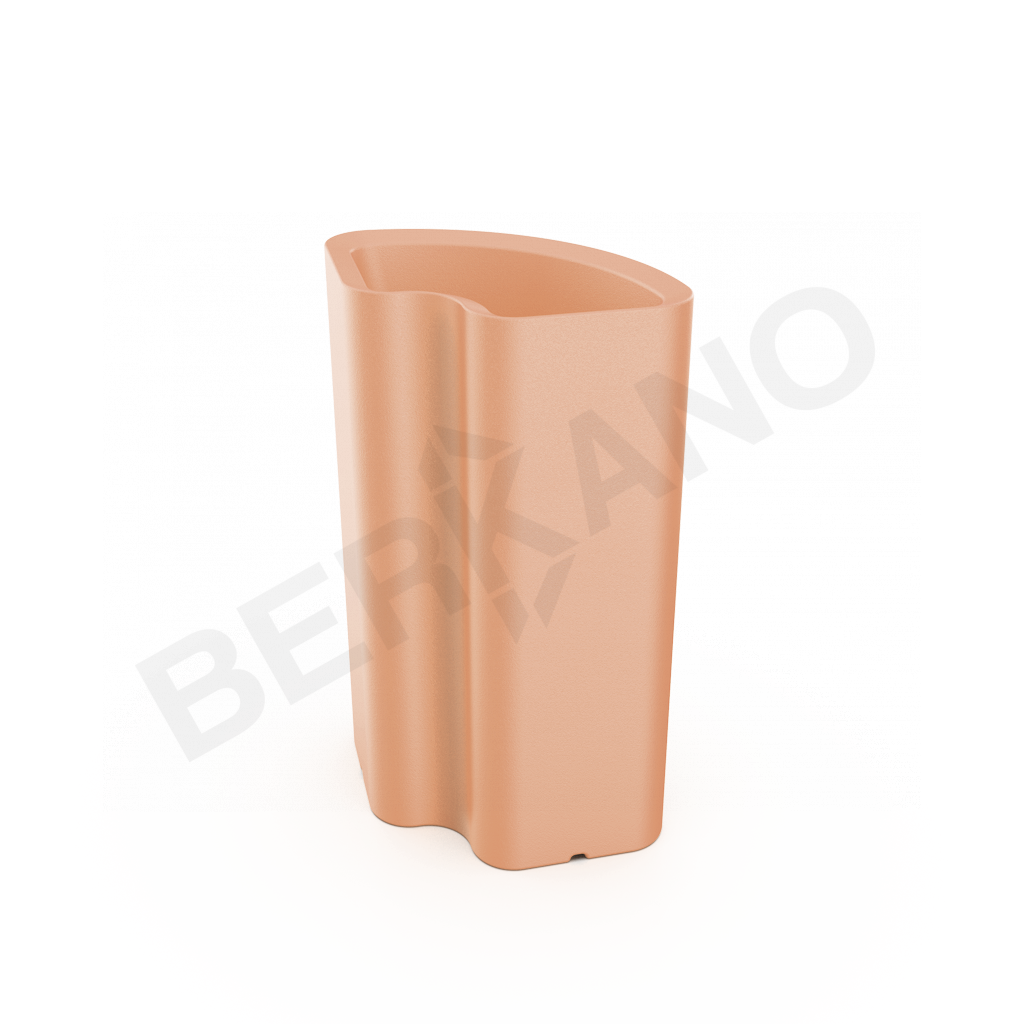 Кашпо Vittorio 80an DB терракотового цвета - фото 1