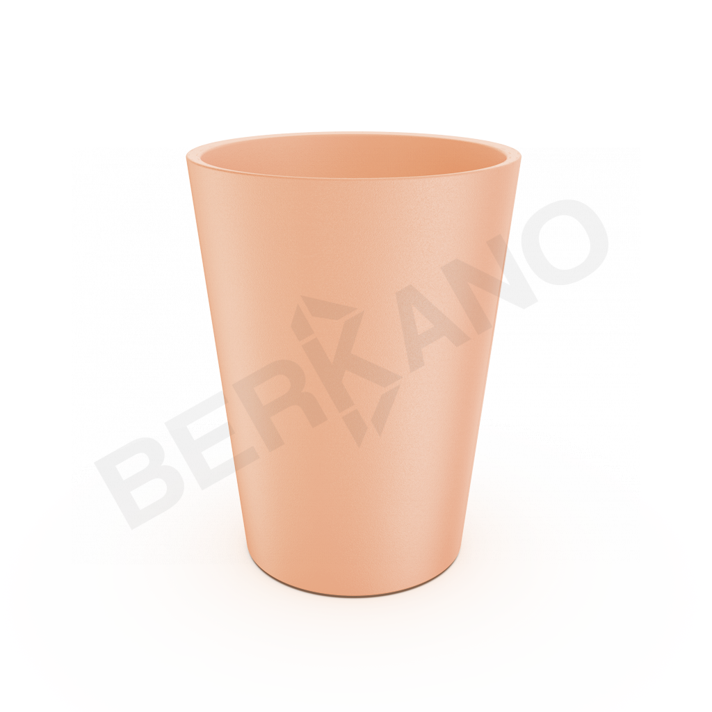 Кашпо Bloom 67 терракотового цвета - фото 1