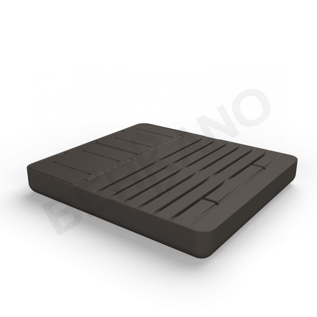 Шезлонг Grace Double кофейного цвета - фото 2