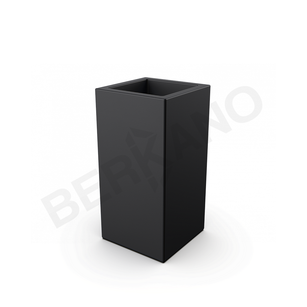 Кашпо Cubric 40*80 DB графитового цвета - фото 1