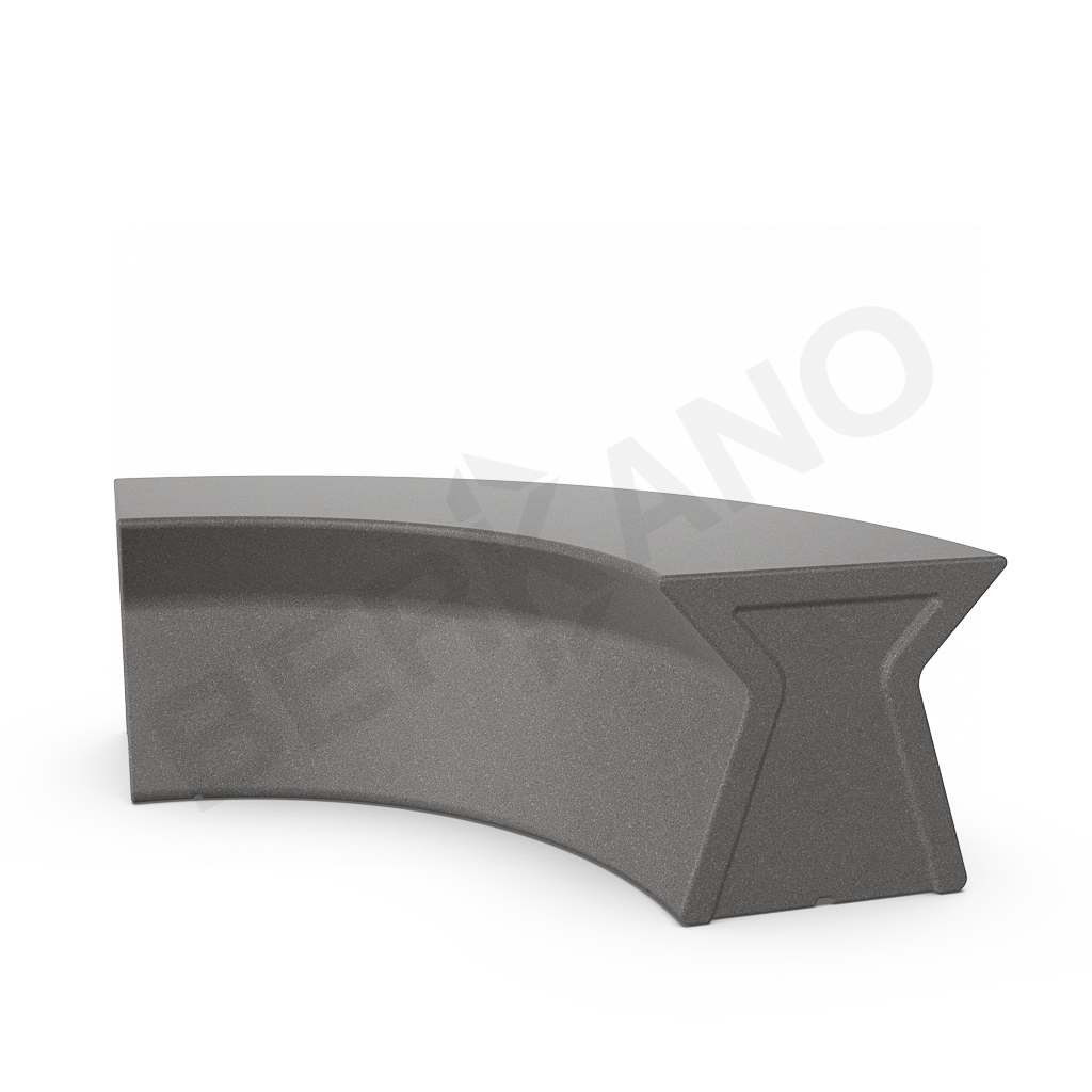 Скамейка X-seat Arc Gray Granite - фото 1