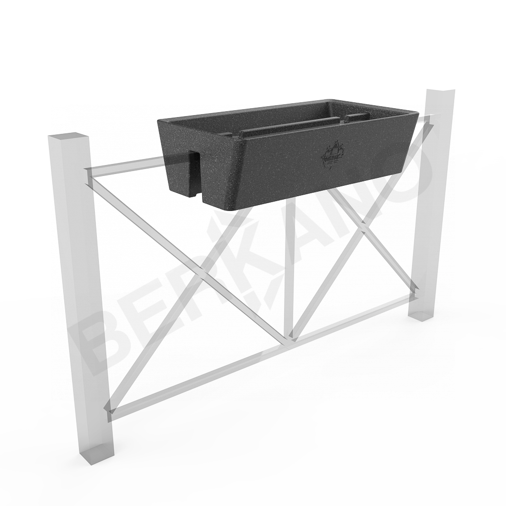 Кашпо Pabellon 27 цвета черный гранит - фото 1