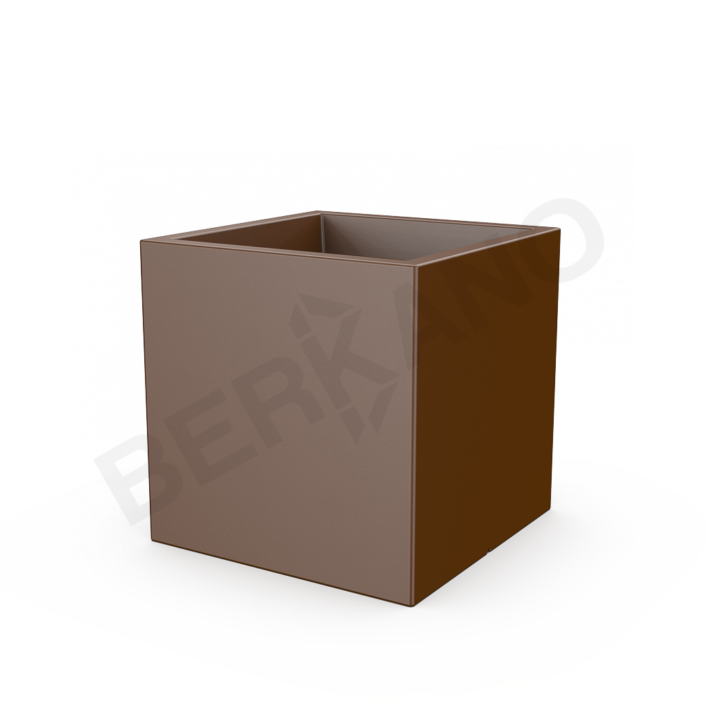 Кашпо Quarter 70 DB коричневого цвета - фото 1