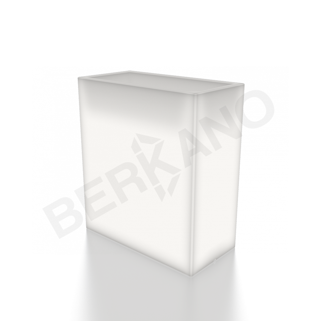 Светящееся кашпо Cubric 90*80 DB белого цвета  - фото 1