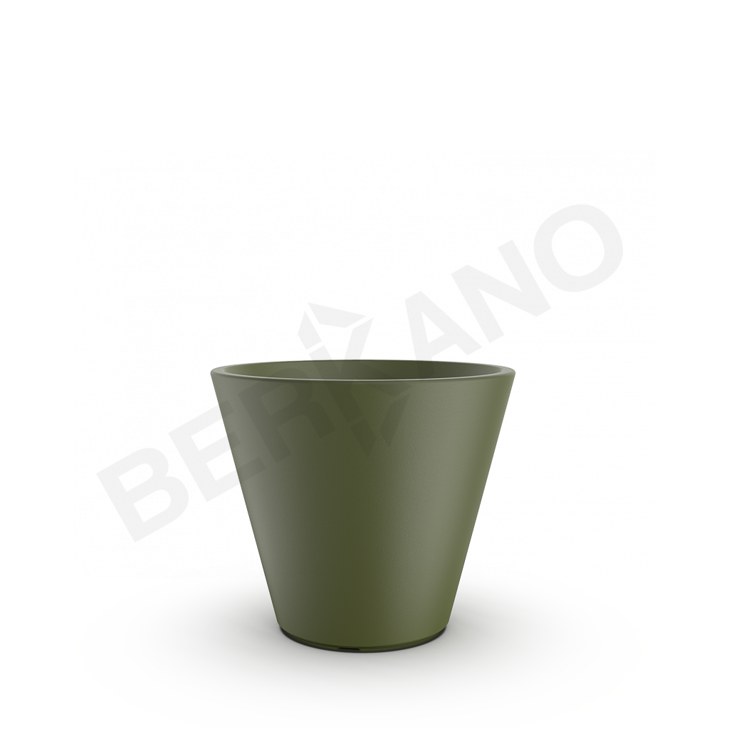 Кашпо Bliss 42 темно-зеленого цвета - фото 1