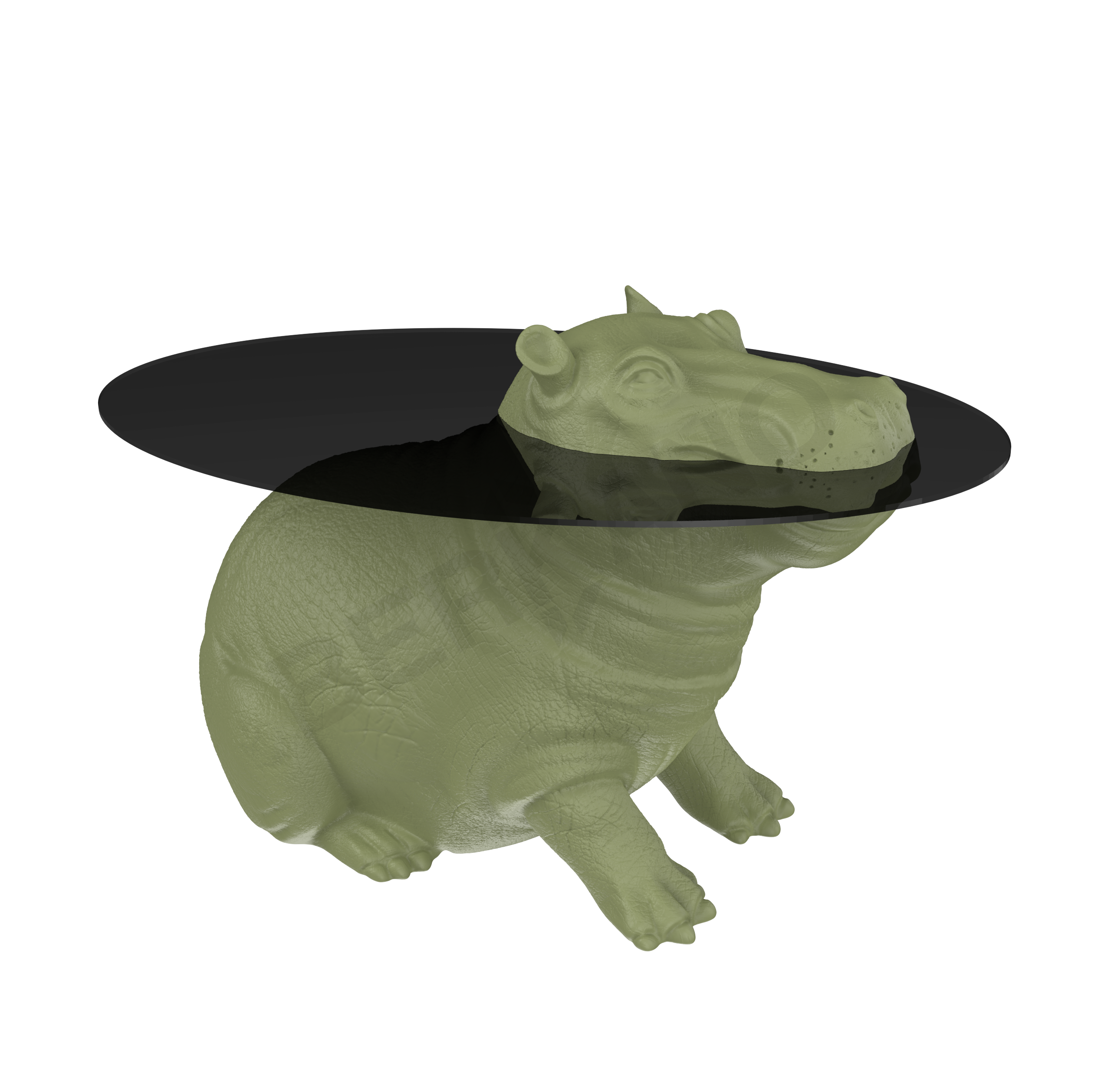 Стол HIPPO темно-зеленого цвета - фото 1