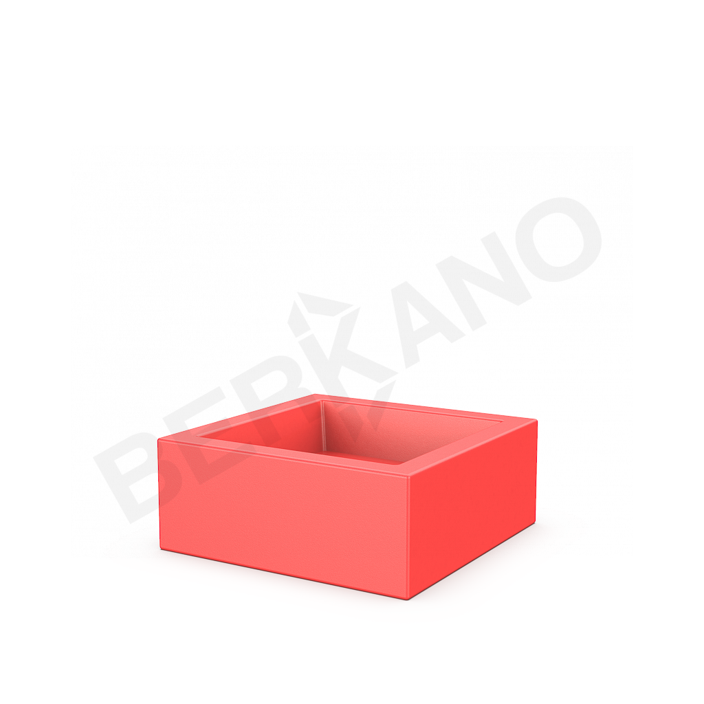 Кашпо Quarter 20 DB красного цвета - фото 1