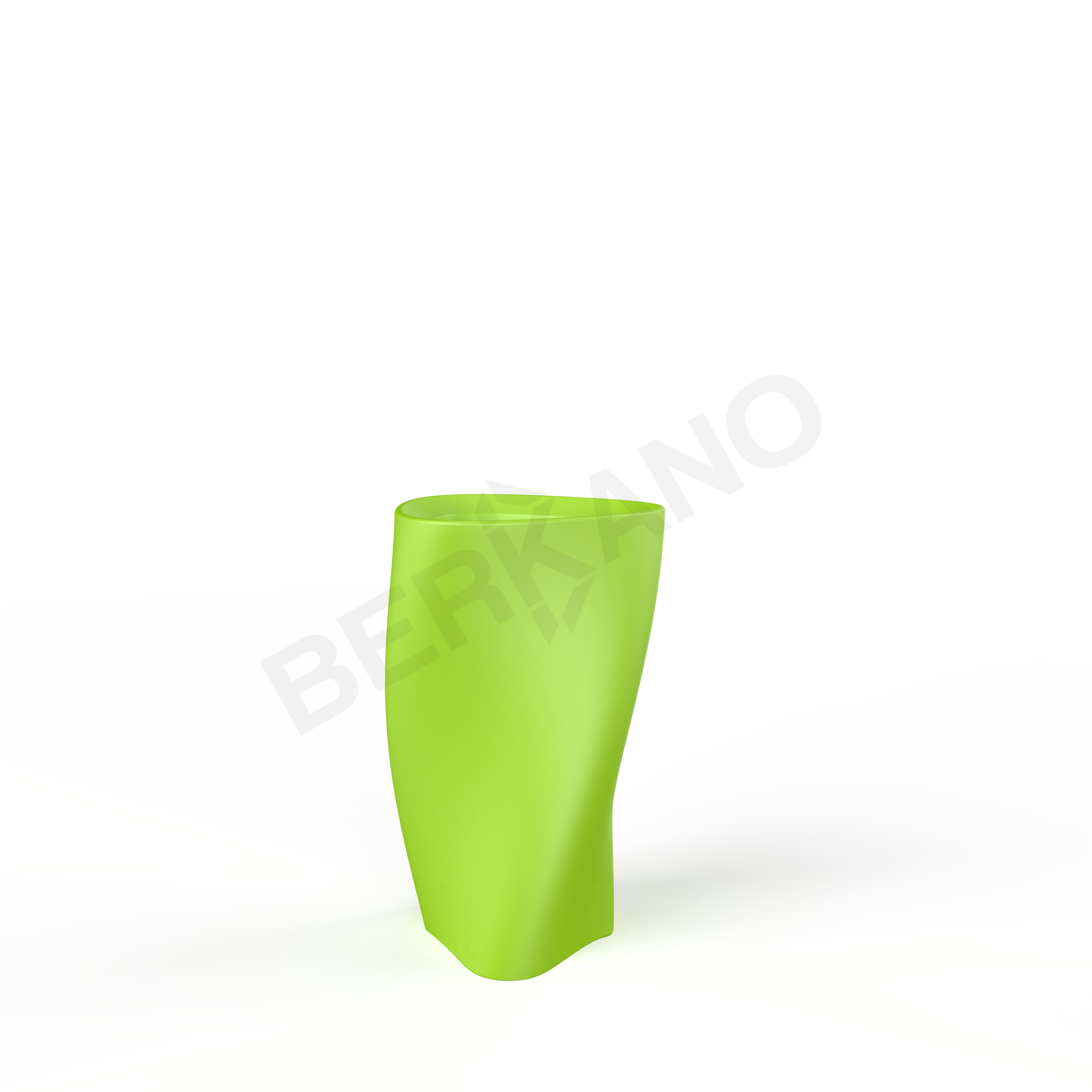 Кашпо Twist 68 зеленого цвета - фото 1