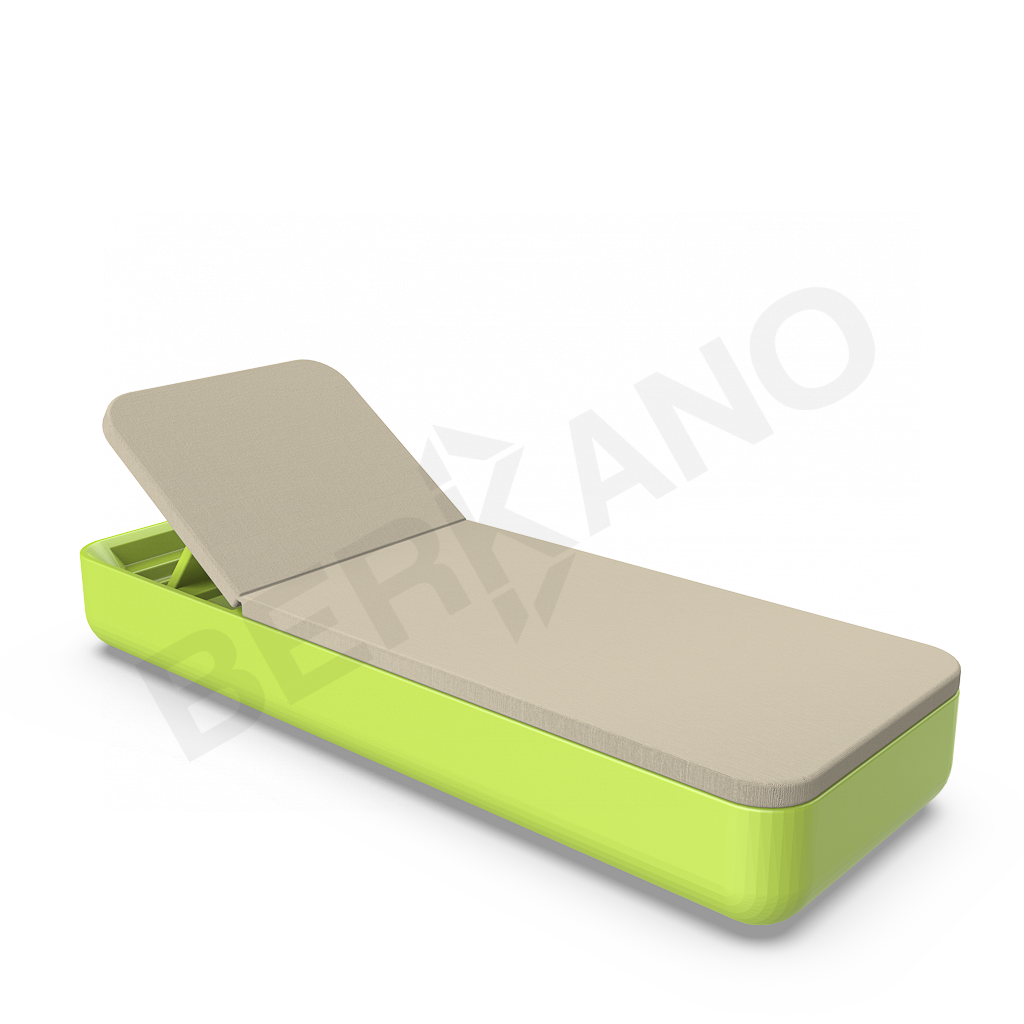 Шезлонг Grace зеленого цвета / аксессуар бежевого цвета - фото 1