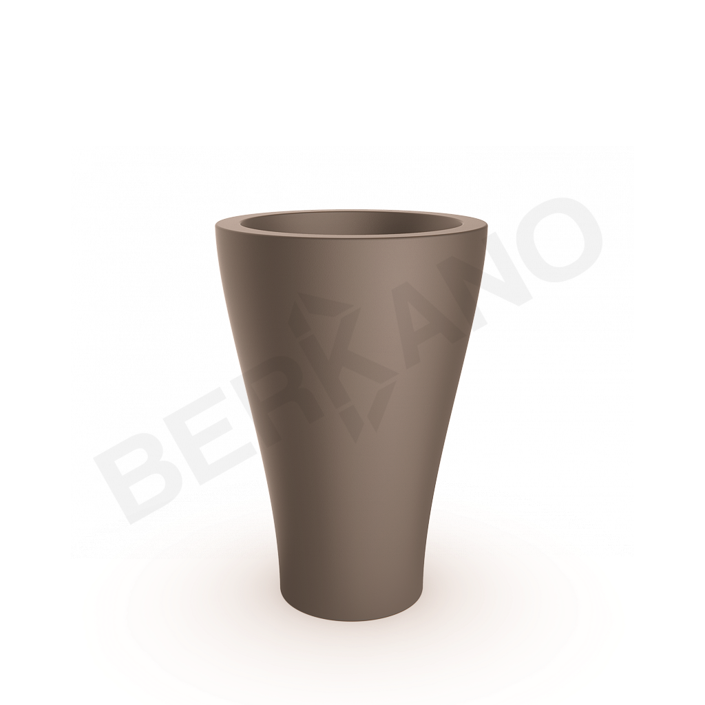 Кашпо Vetro 80 DB кофейного цвета - фото 1