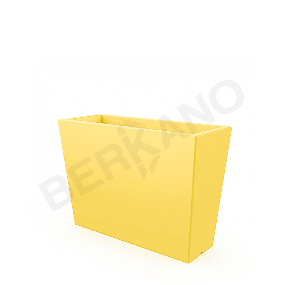 Кашпо Trapezio 70H DB желтого цвета - фото 1