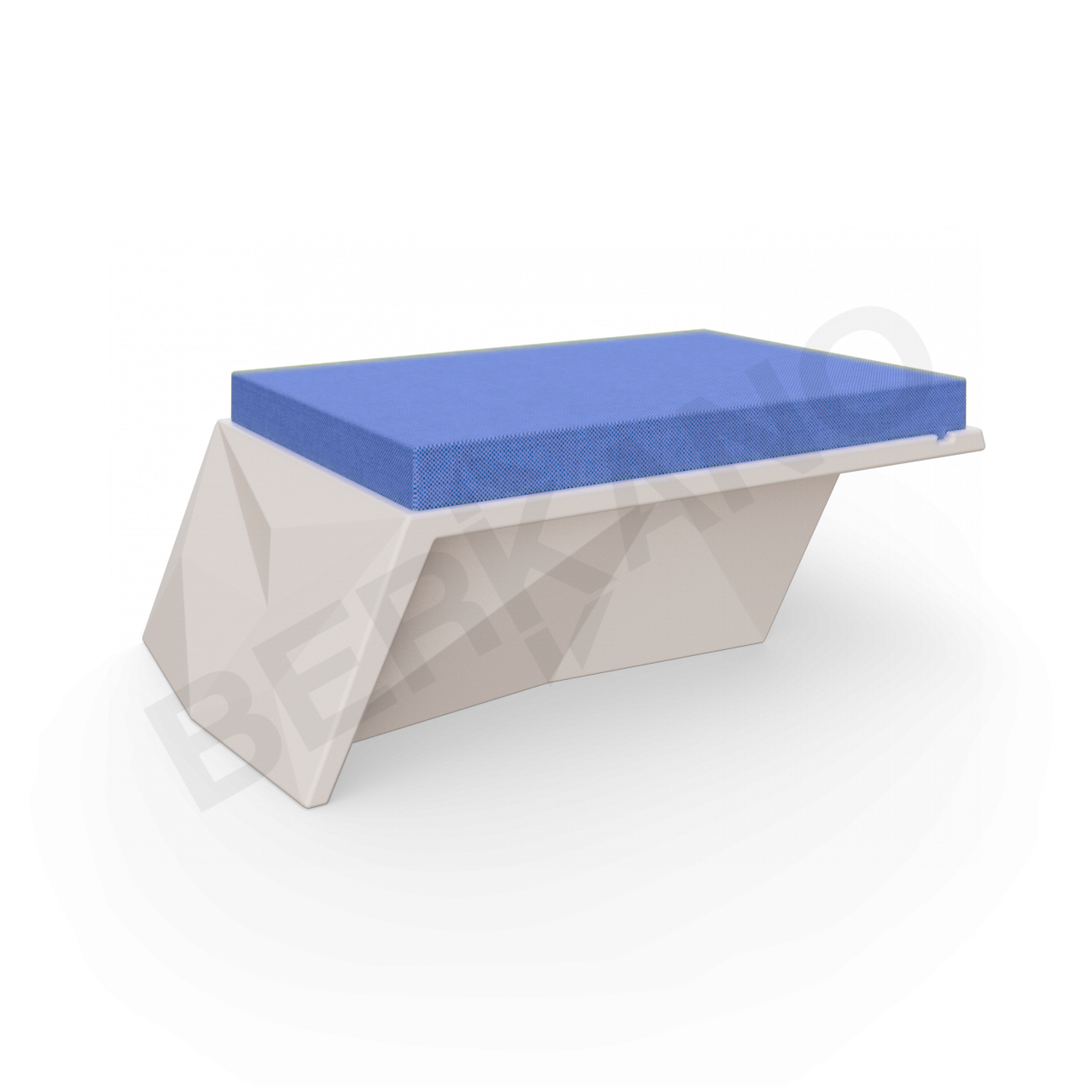 Угловой модуль Quaro с подушками кофейного цвета / аксессуар темно-синего цвета - фото 1