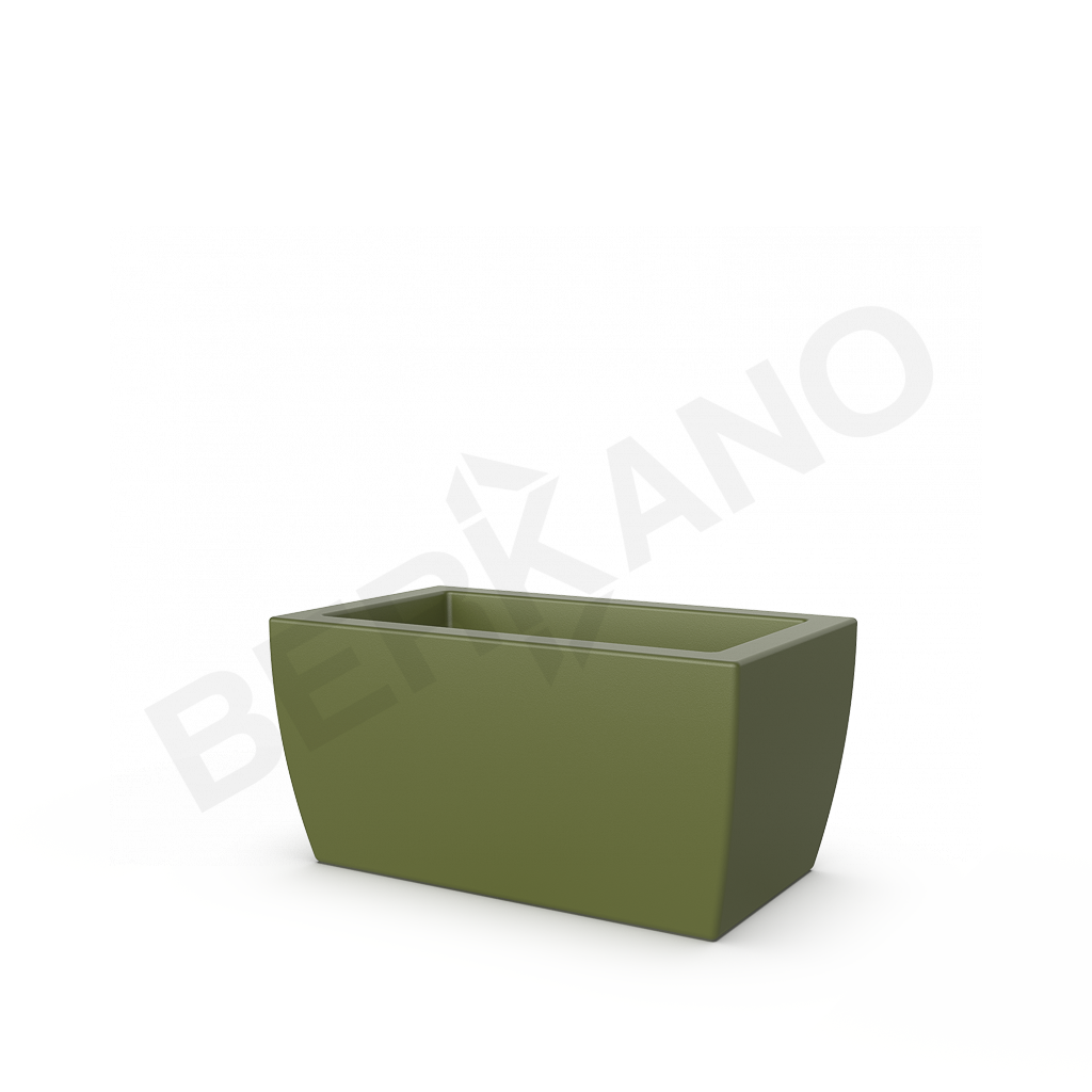 Кашпо Tenero 33 темно-зеленого цвета - фото 1