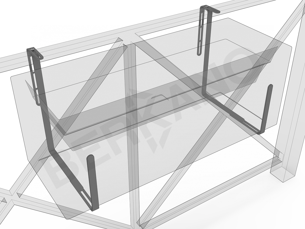 Комплект для крепления кашпо к перилам - фото 3
