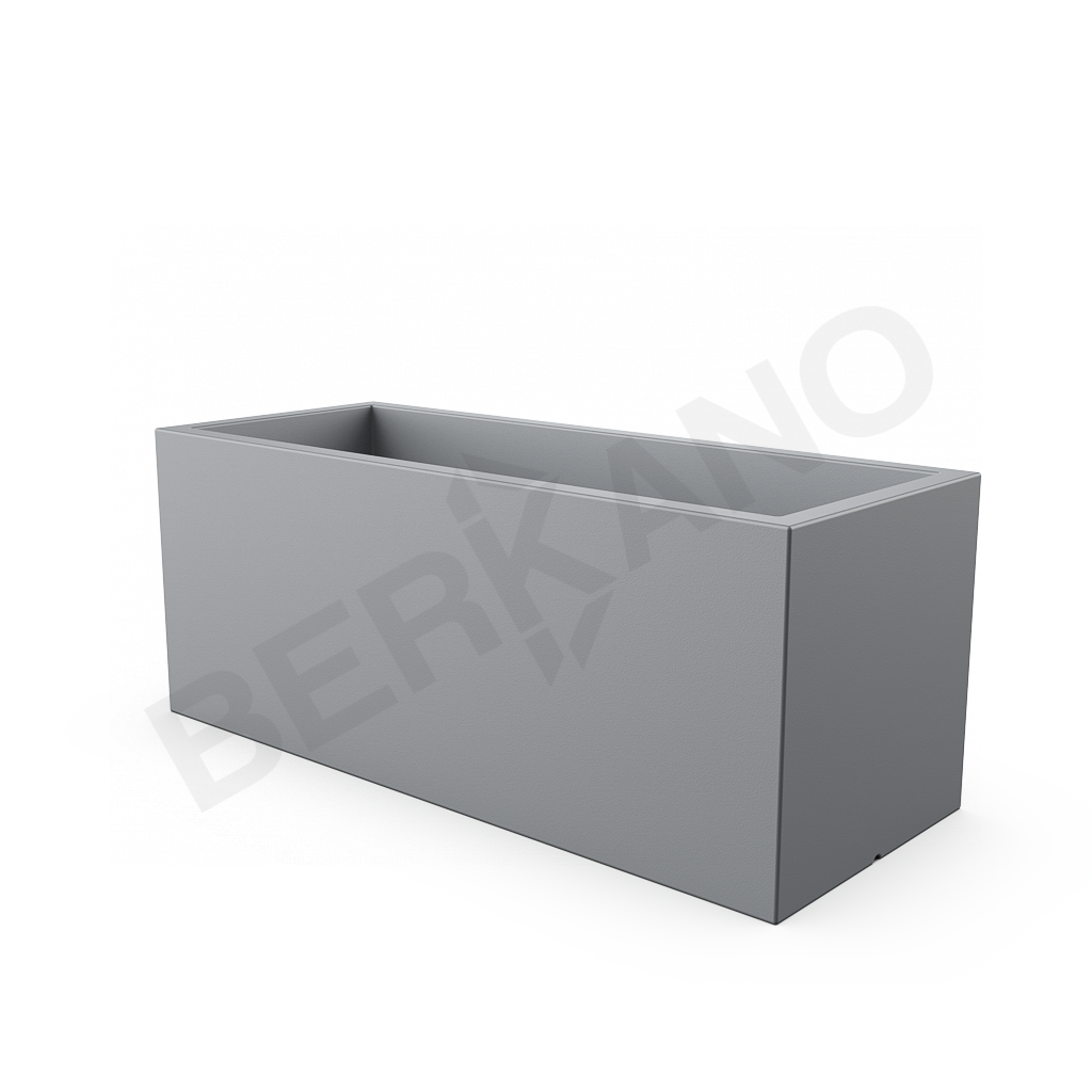 Кашпо Cubric 150*60 DB серого цвета - фото 1