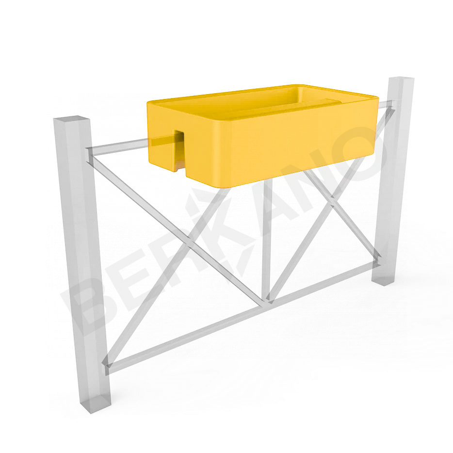 Кашпо Vittorio Fence 28 DB желтого цвета - фото 1