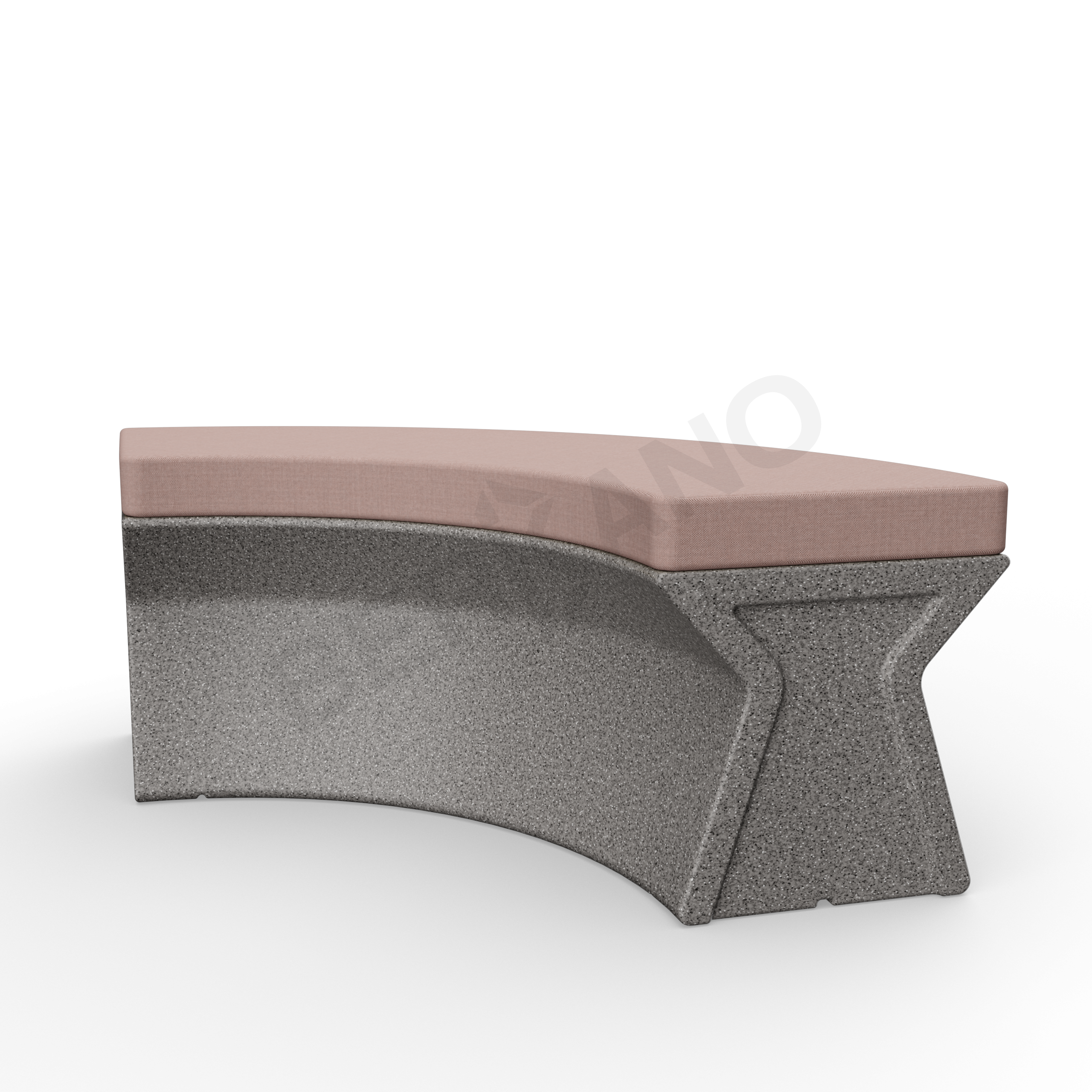 Скамейка X-seat Arc Gray Granite / Cappuccino - фото 1