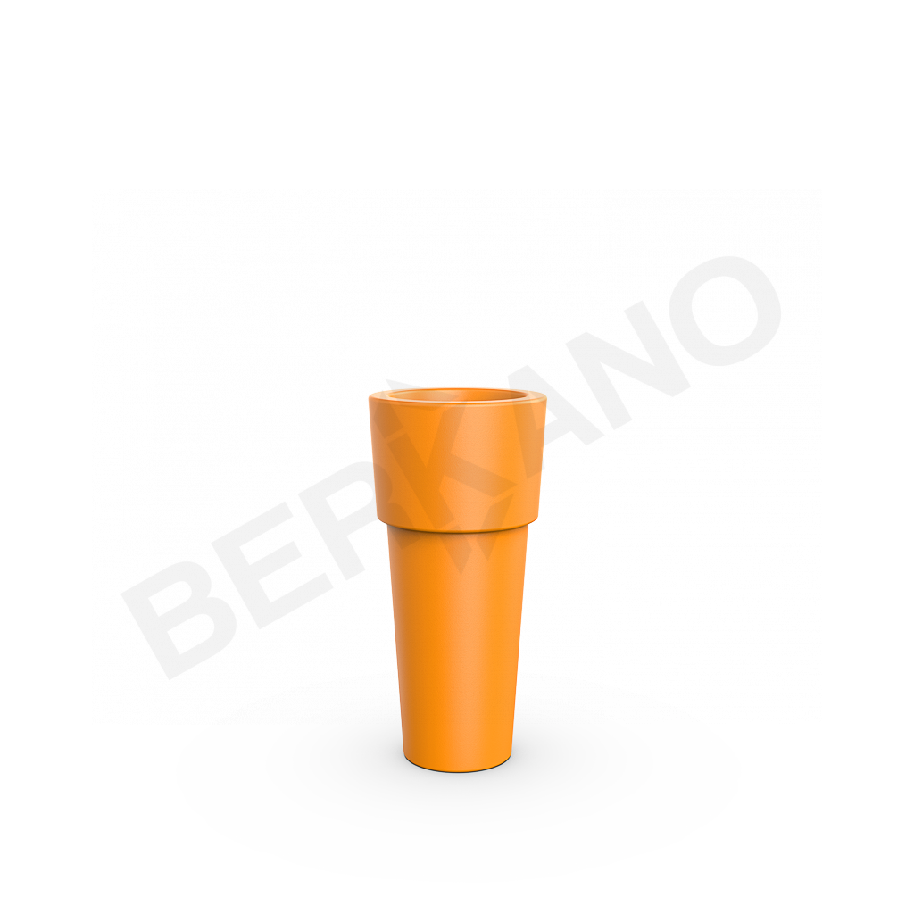 Кашпо Ray 60 оранжевого цвета - фото 1