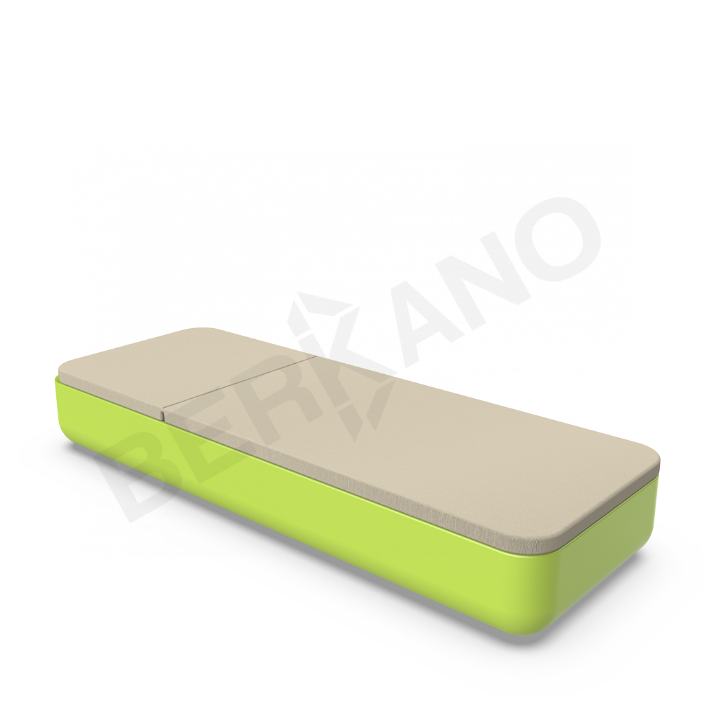 Шезлонг Grace зеленого цвета / аксессуар бежевого цвета - фото 2