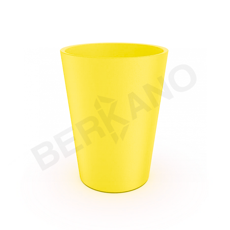 Кашпо Bloom 67 желтого цвета - фото 1