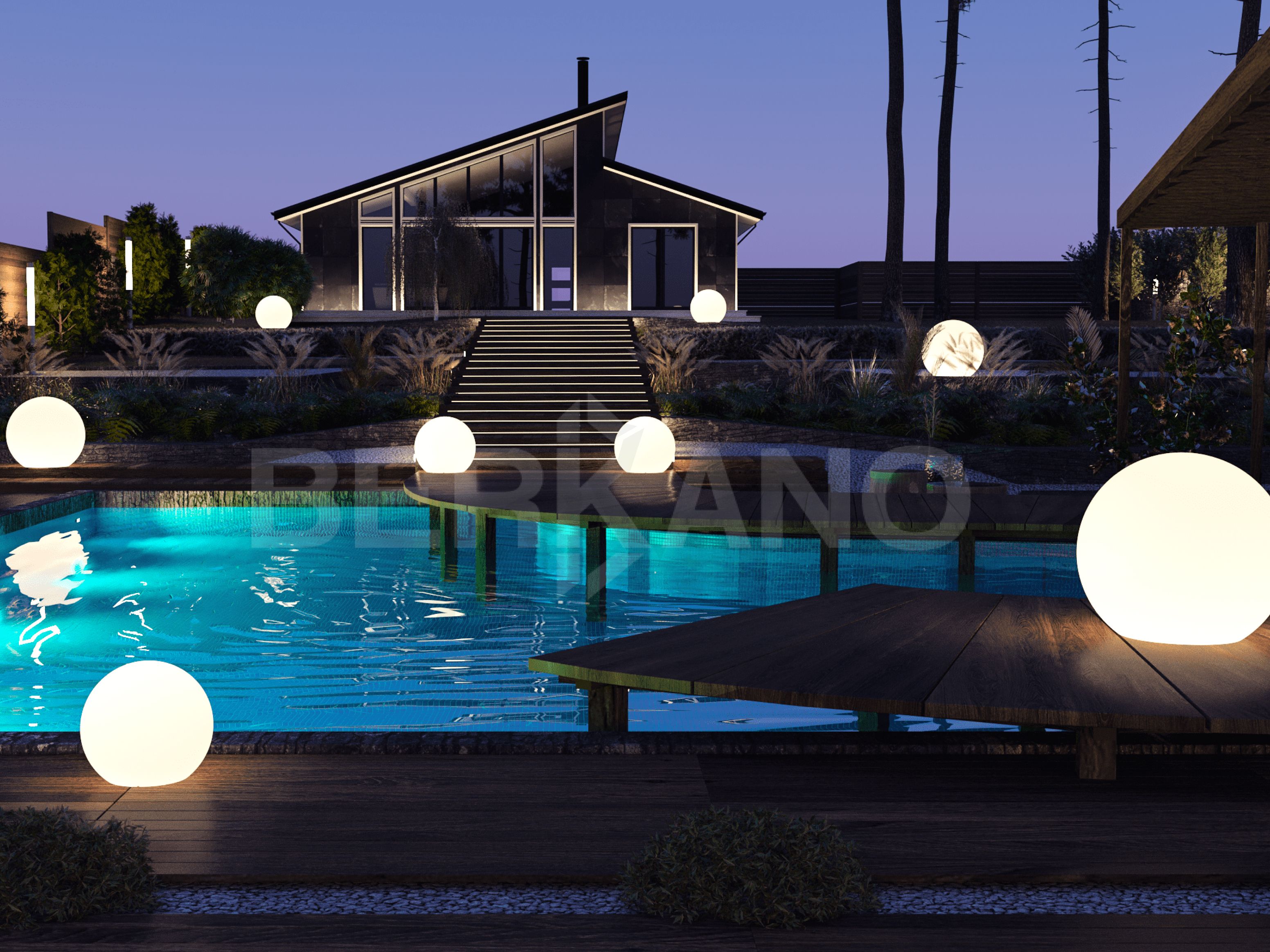 Шар Orby 100 белого цвета  - фото 4