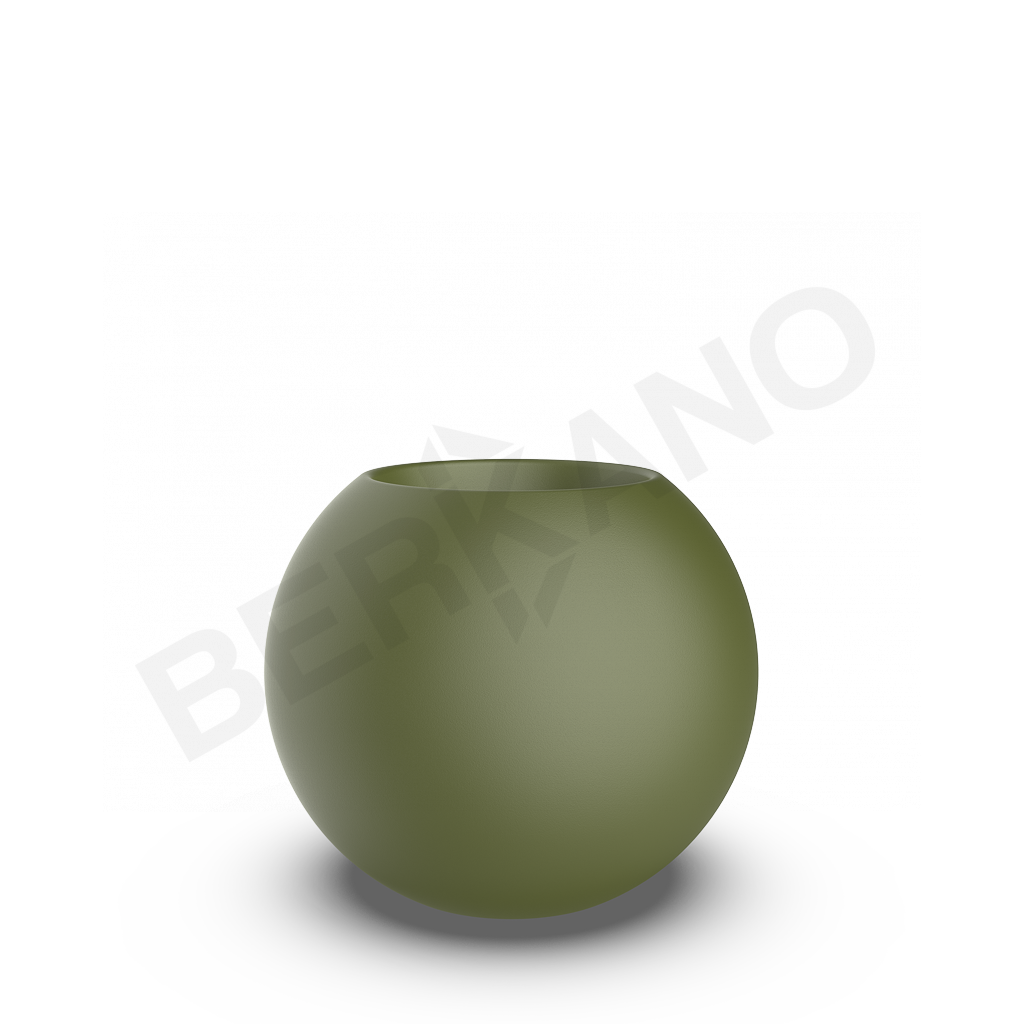 Кашпо Terra 60 DB темно-зеленого цвета - фото 1