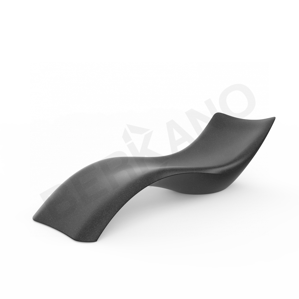 Шезлонг Wave цвета черный гранит - фото 1