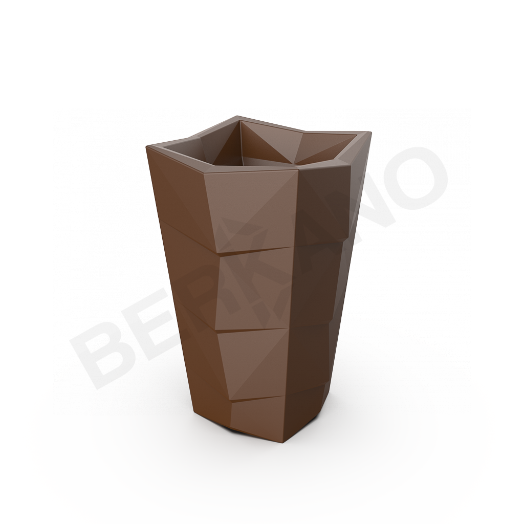 Кашпо Agava 100 DB коричневого цвета - фото 1