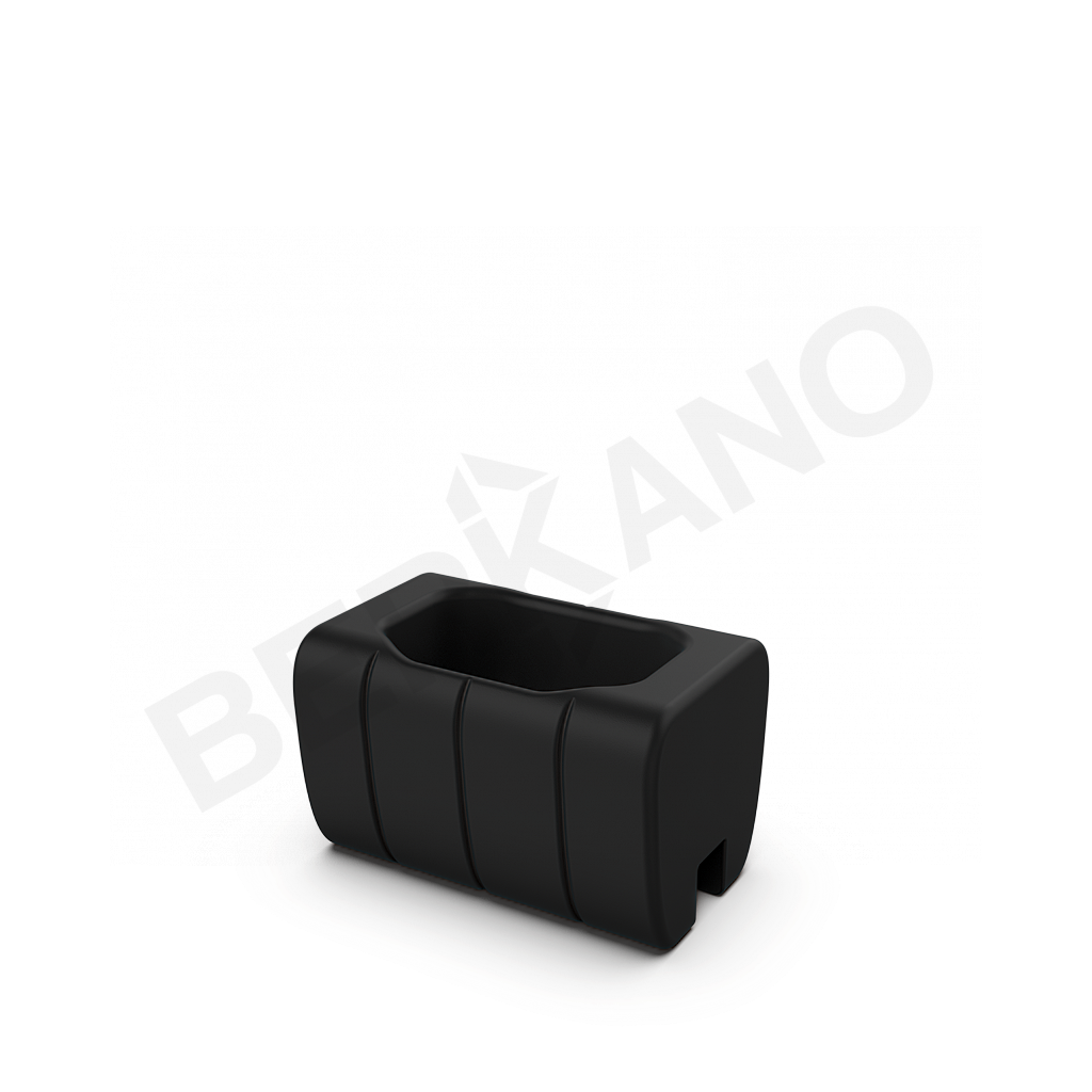 Кашпо-соединитель Y-seat longer DB черного цвета - фото 1