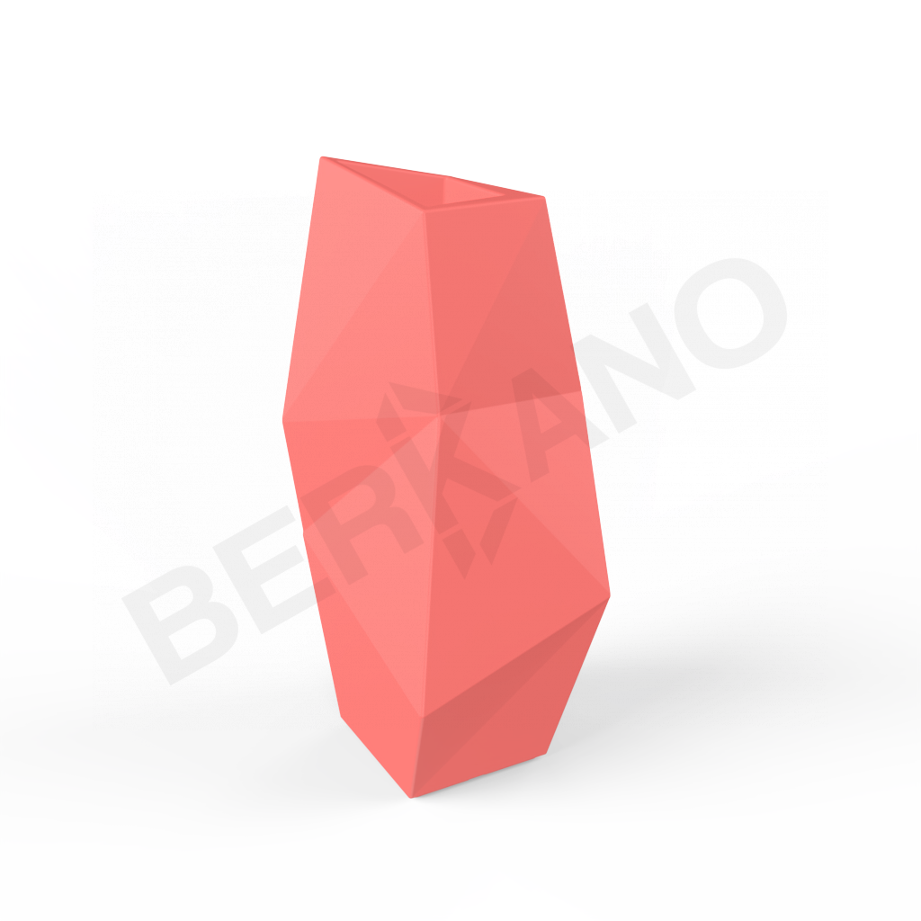 Кашпо Quaro L красного цвета - фото 1