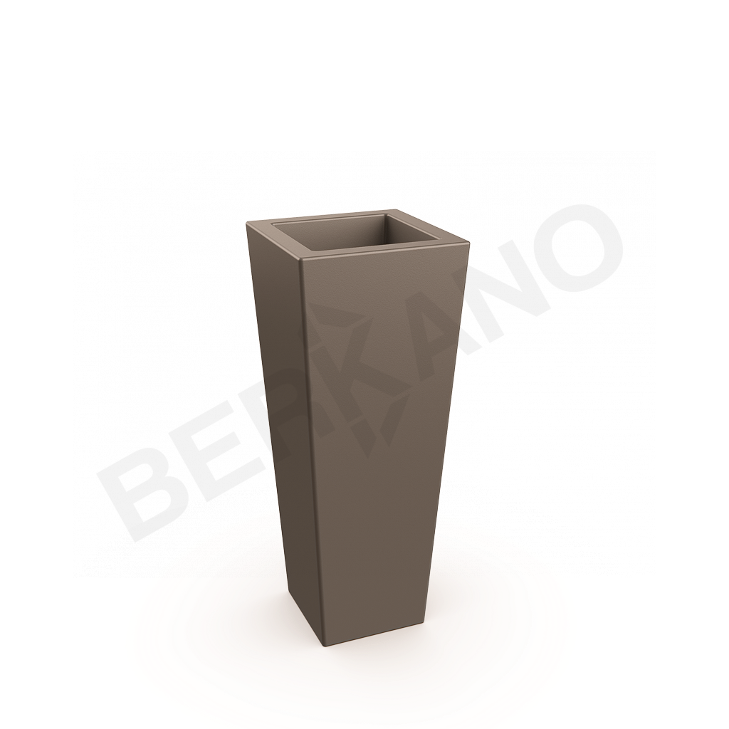 Кашпо Trapezio 100V DB кофейного цвета - фото 1