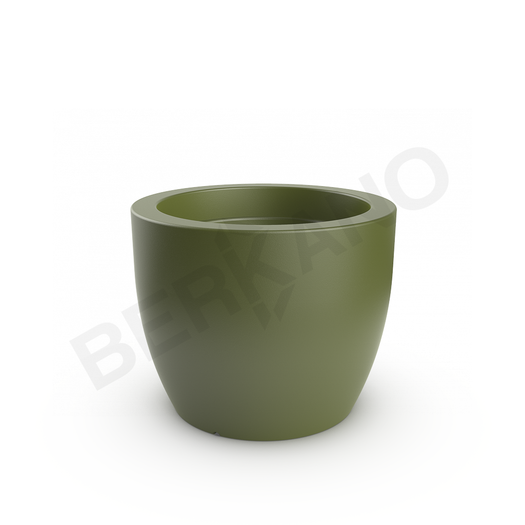 Кашпо Tigel 50 DB темно-зеленого цвета - фото 1