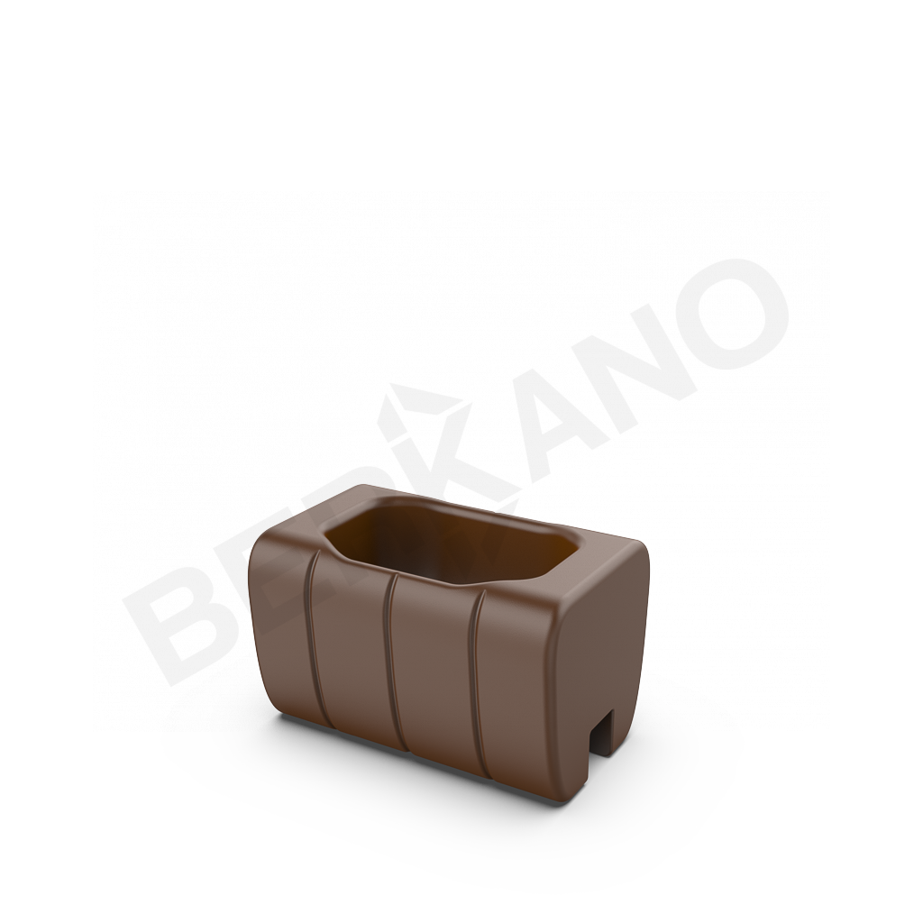 Кашпо-соединитель Y-seat longer DB коричневого цвета - фото 1