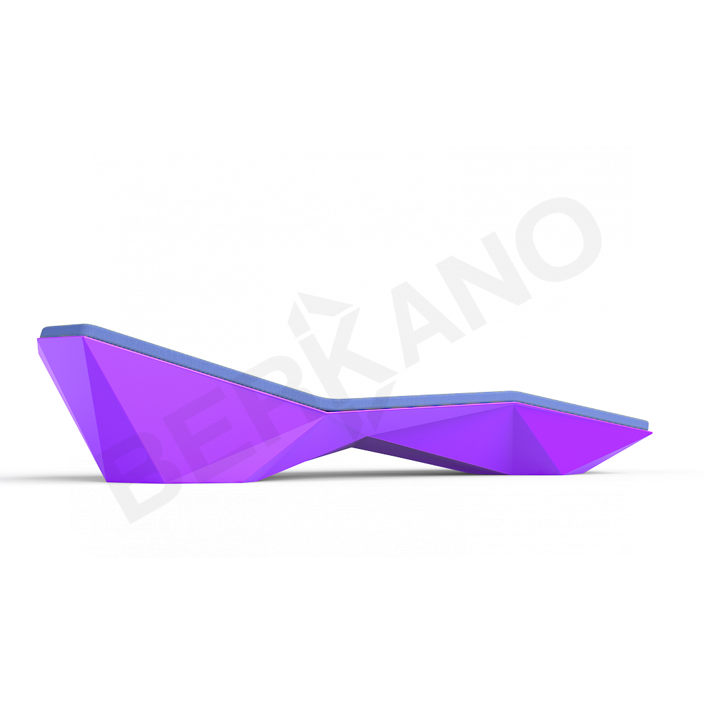 Шезлонг Quaro с подушками сиреневого цвета / аксессуар темно-синего цвета - фото 2