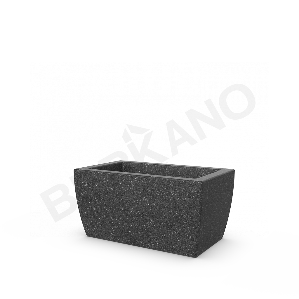 Кашпо Tenero 33 цвета черный гранит - фото 1