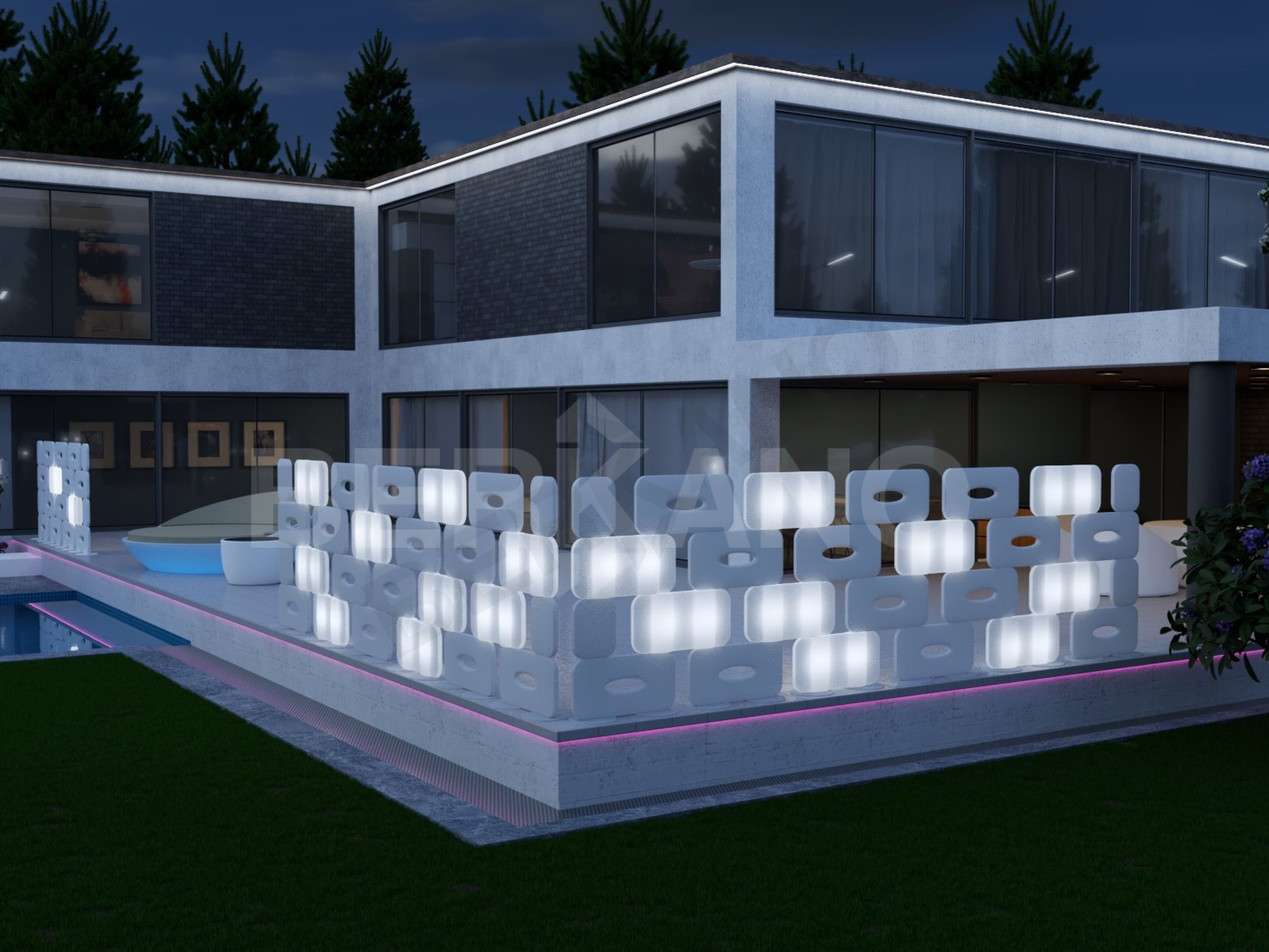 Модуль Light Screen зеленого цвета - фото 2