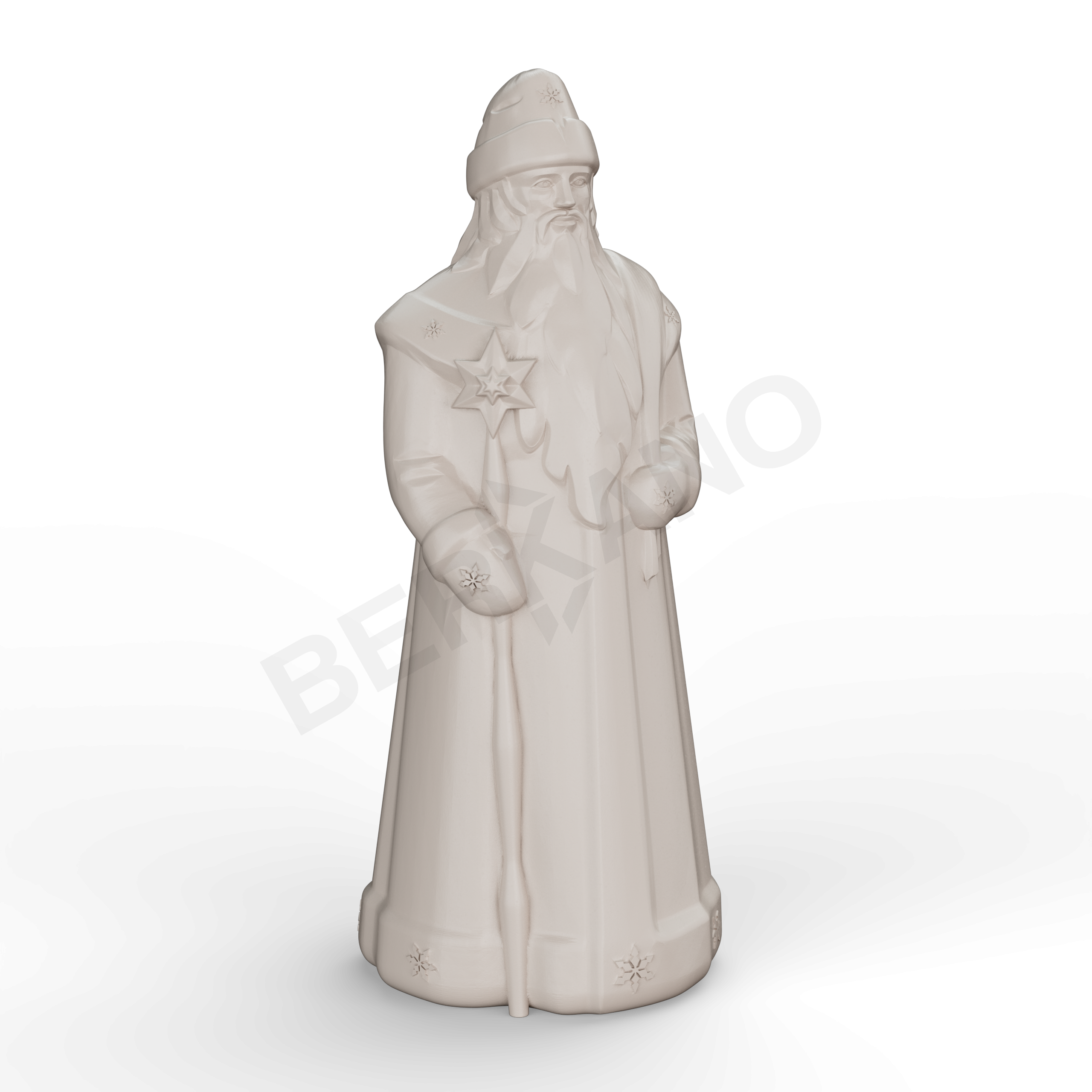 Светильник Дед Мороз кофейного цвета - фото 1