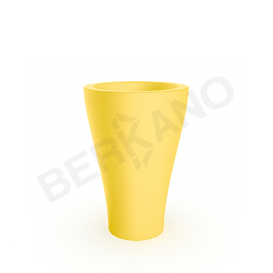Кашпо Vetro 80 DB желтого цвета - фото 1