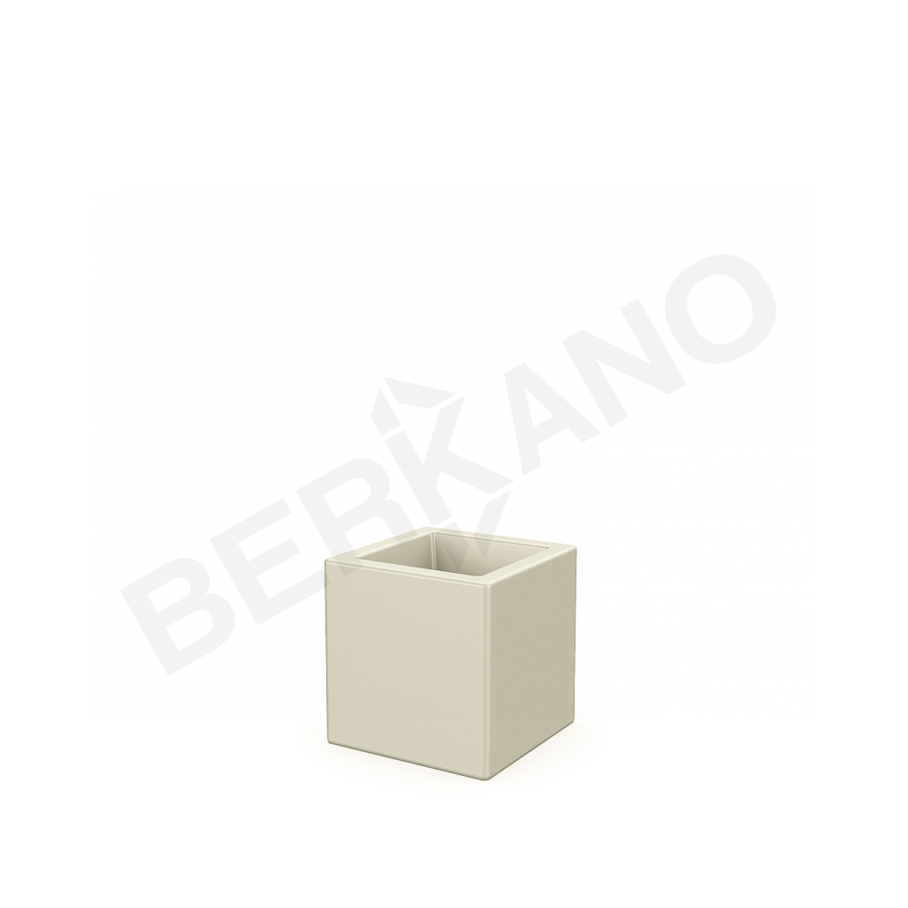 Кашпо Quarter 25 бежевого цвета - фото 1