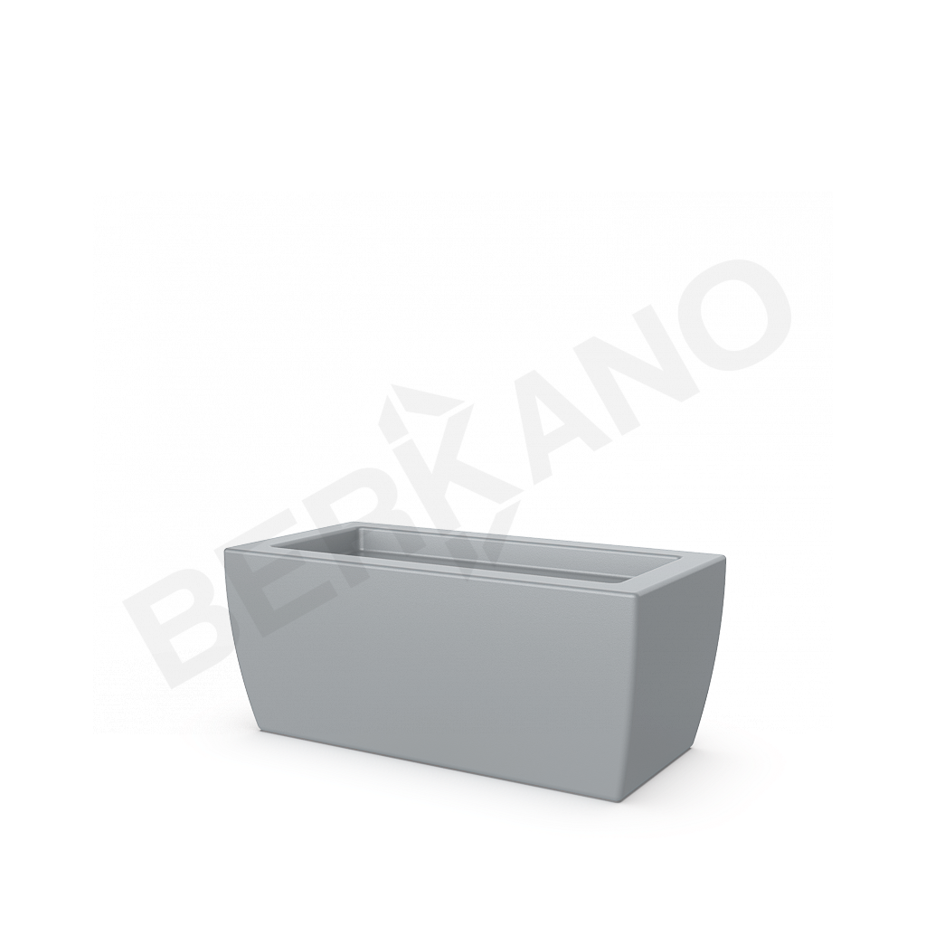 Кашпо Tenero 28 серого цвета - фото 1