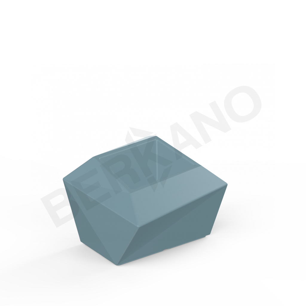 Кашпо Quaro S DB бирюзового цвета - фото 1