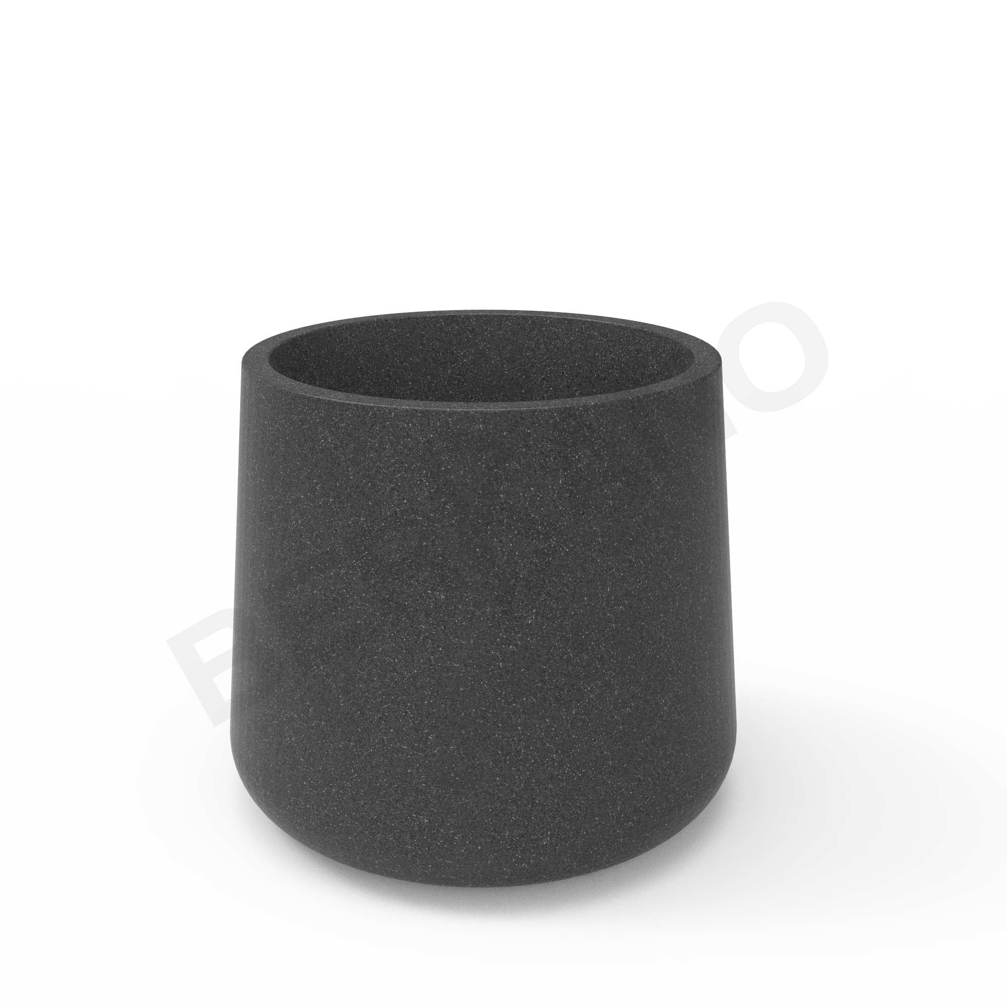 Кашпо Grace planter 90 цвета черный гранит - фото 1
