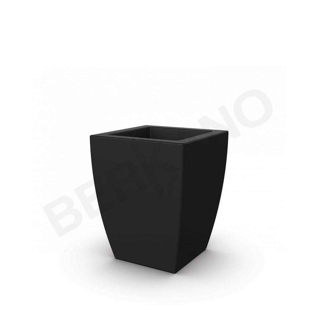 Кашпо Tenero 50 черного цвета - фото 1
