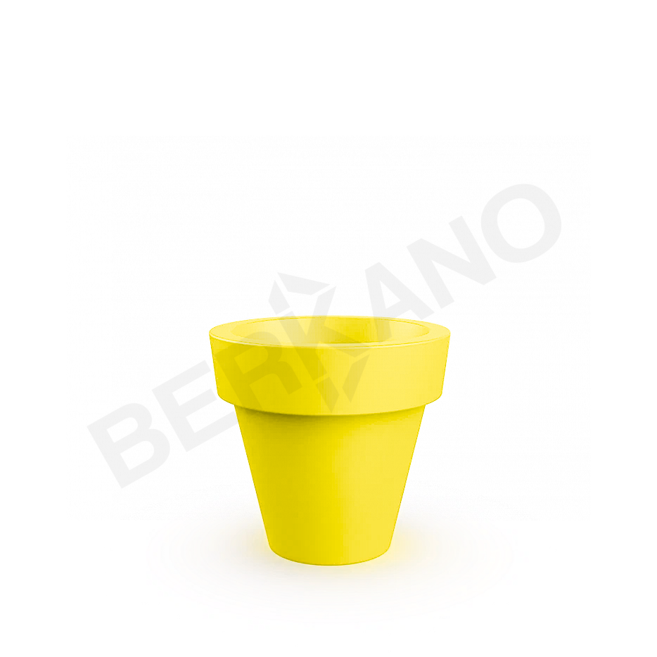 Кашпо classic 75 DB желтого цвета - фото 1
