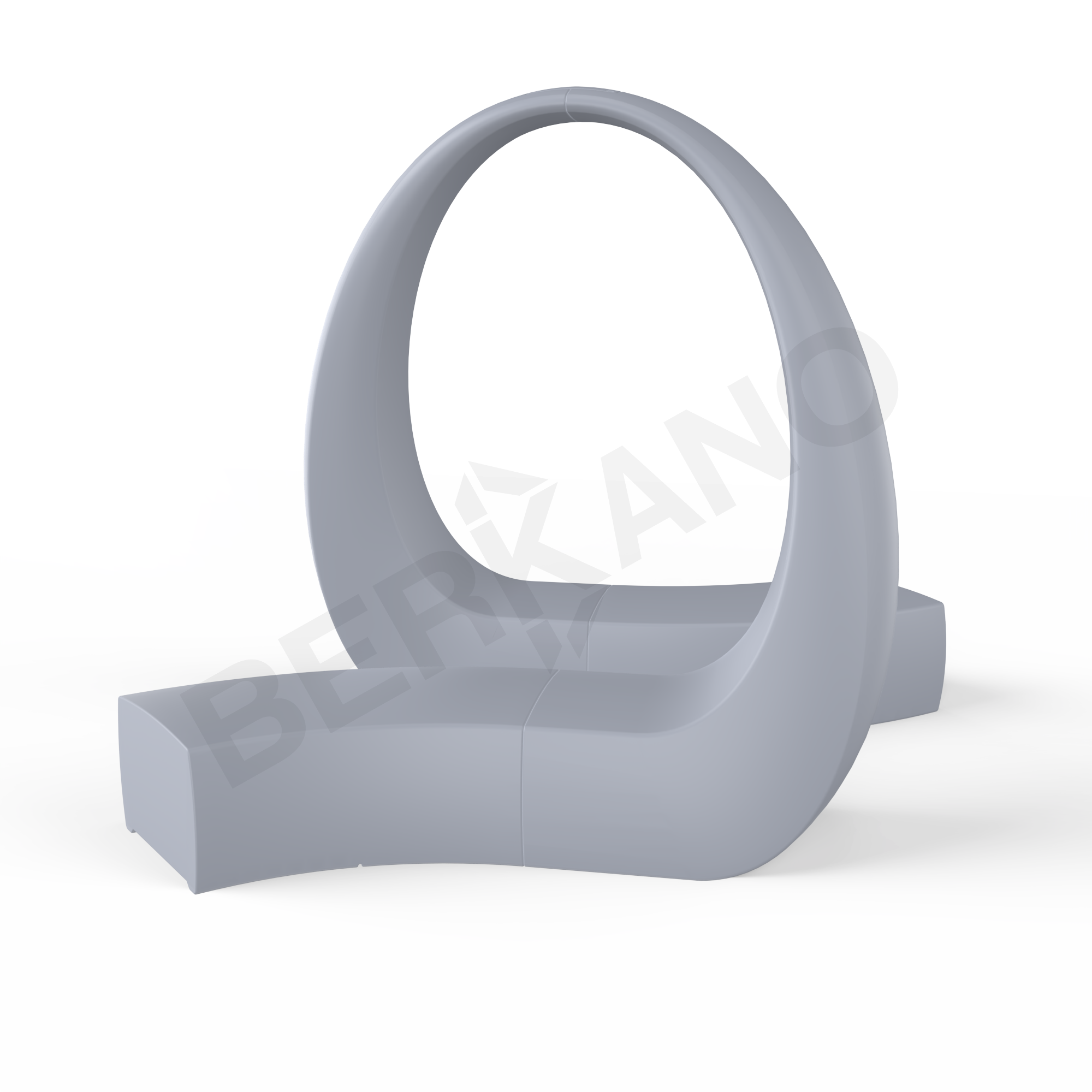 Скамья Track Arc Concrete Gray - фото 2