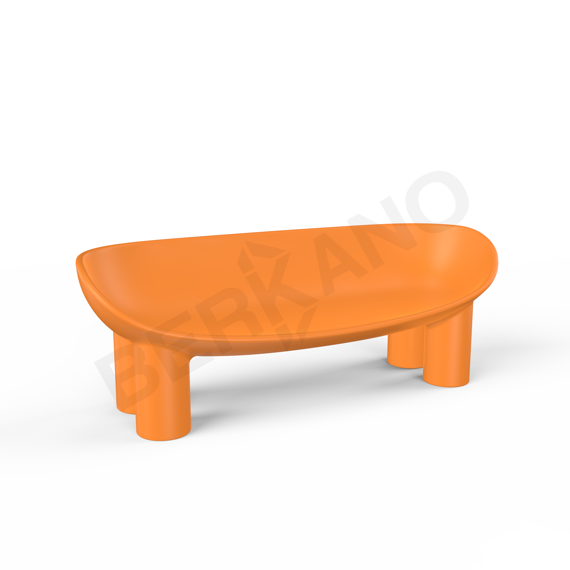 Диван SLON оранжевого цвета - фото 1